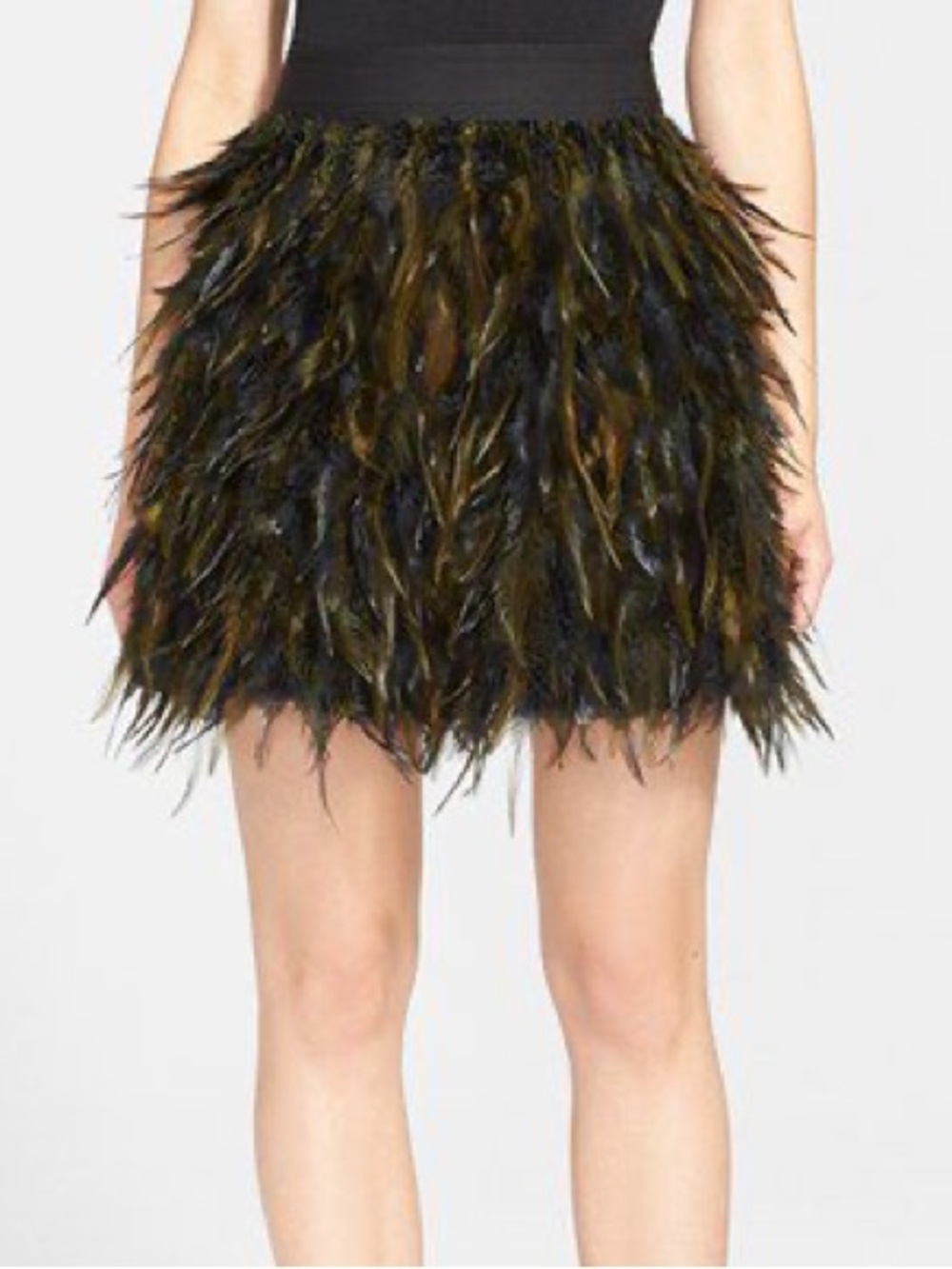 Alice + Olivia Conan Feather Skirt 4